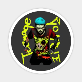 Zombie Teenage Boy Halloween Magnet